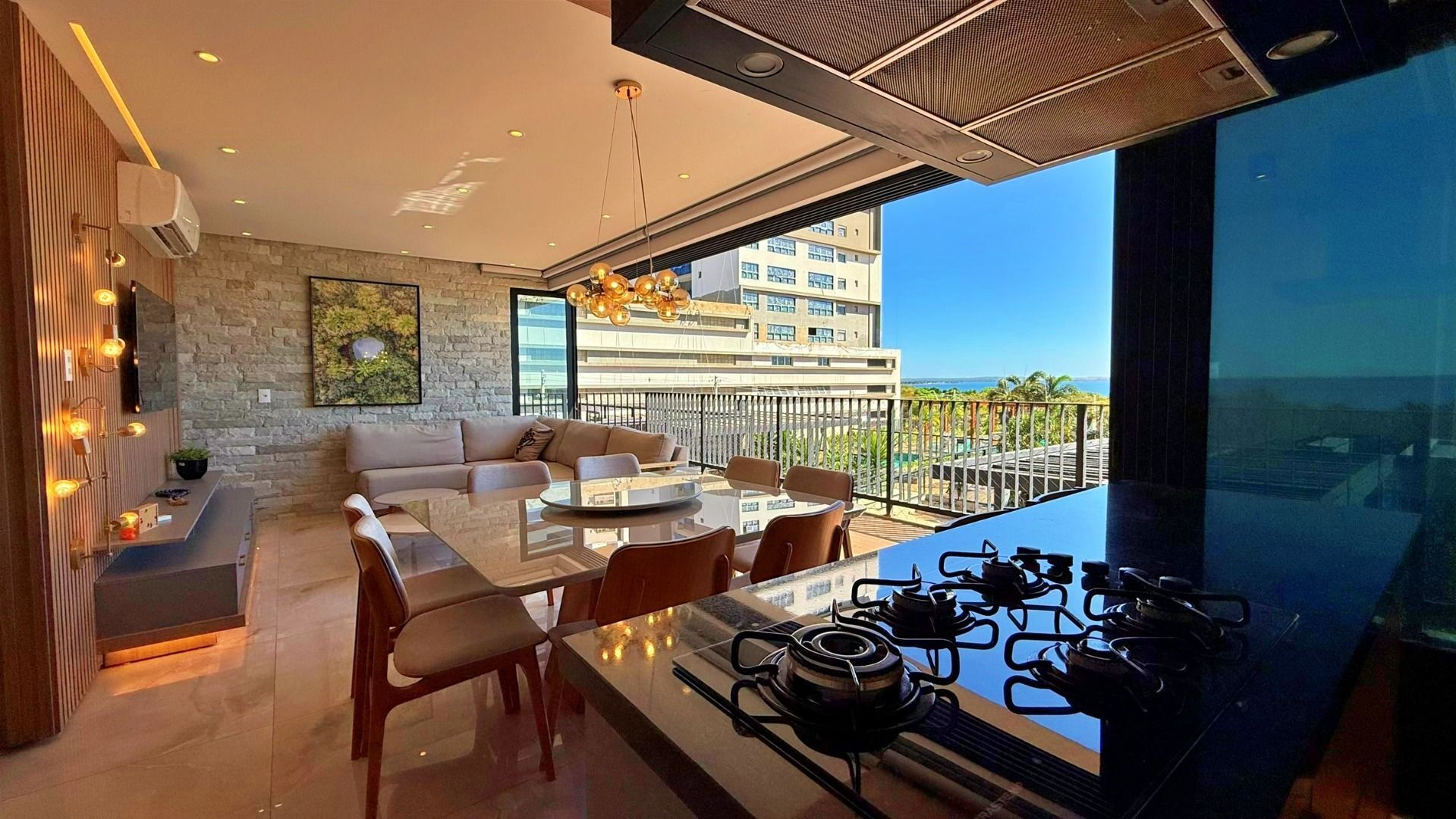 Apartamento 3 Suítes, 123 m² Mobiliado na Orla da Graciosa - Terraço Urban — foto