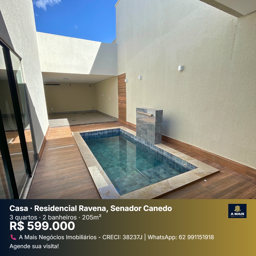 Casa à Venda - Residencial Ravena | Senador Canedo - GO — foto