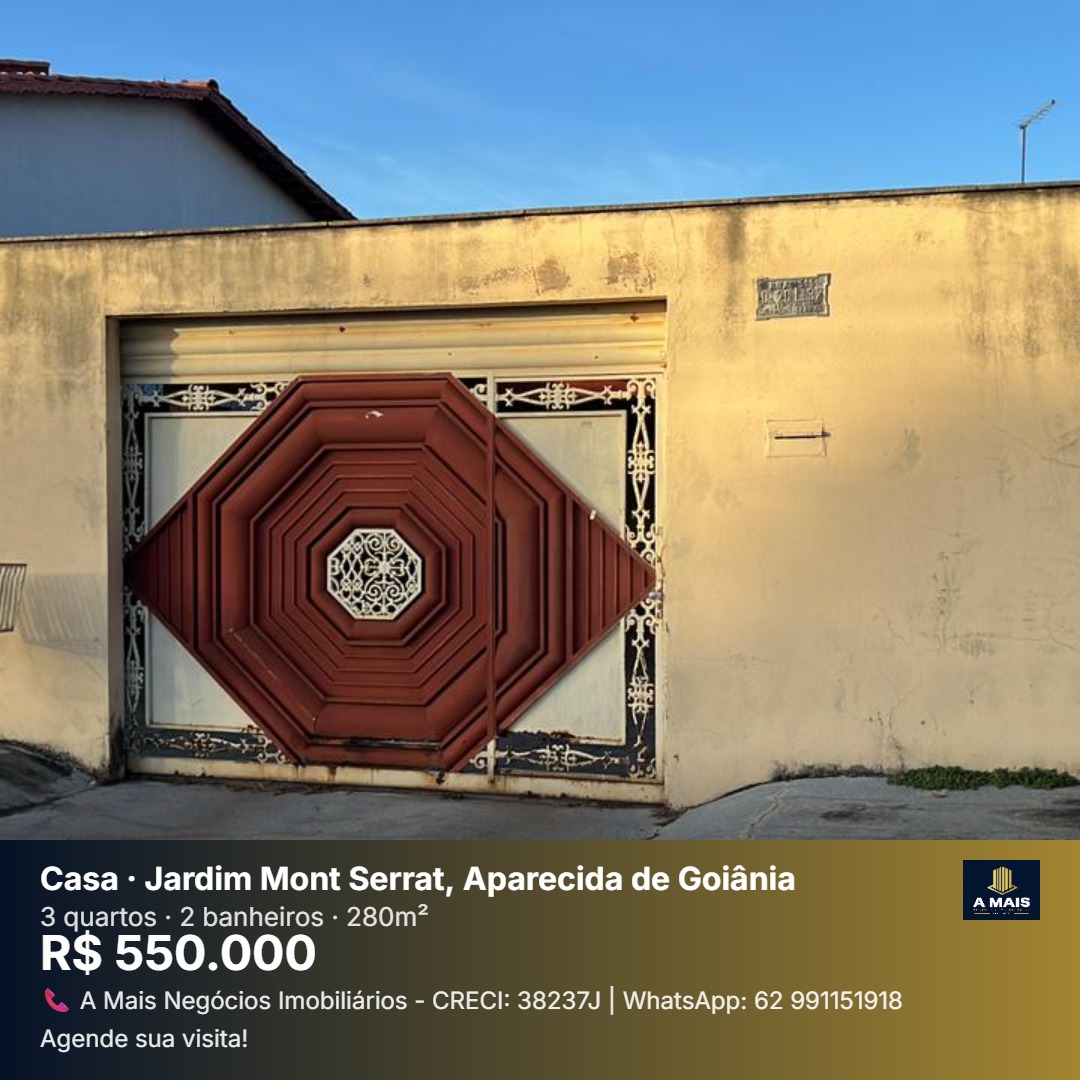 Casa à Venda - Jardim Mont Serrat | Goiânia - GO — foto
