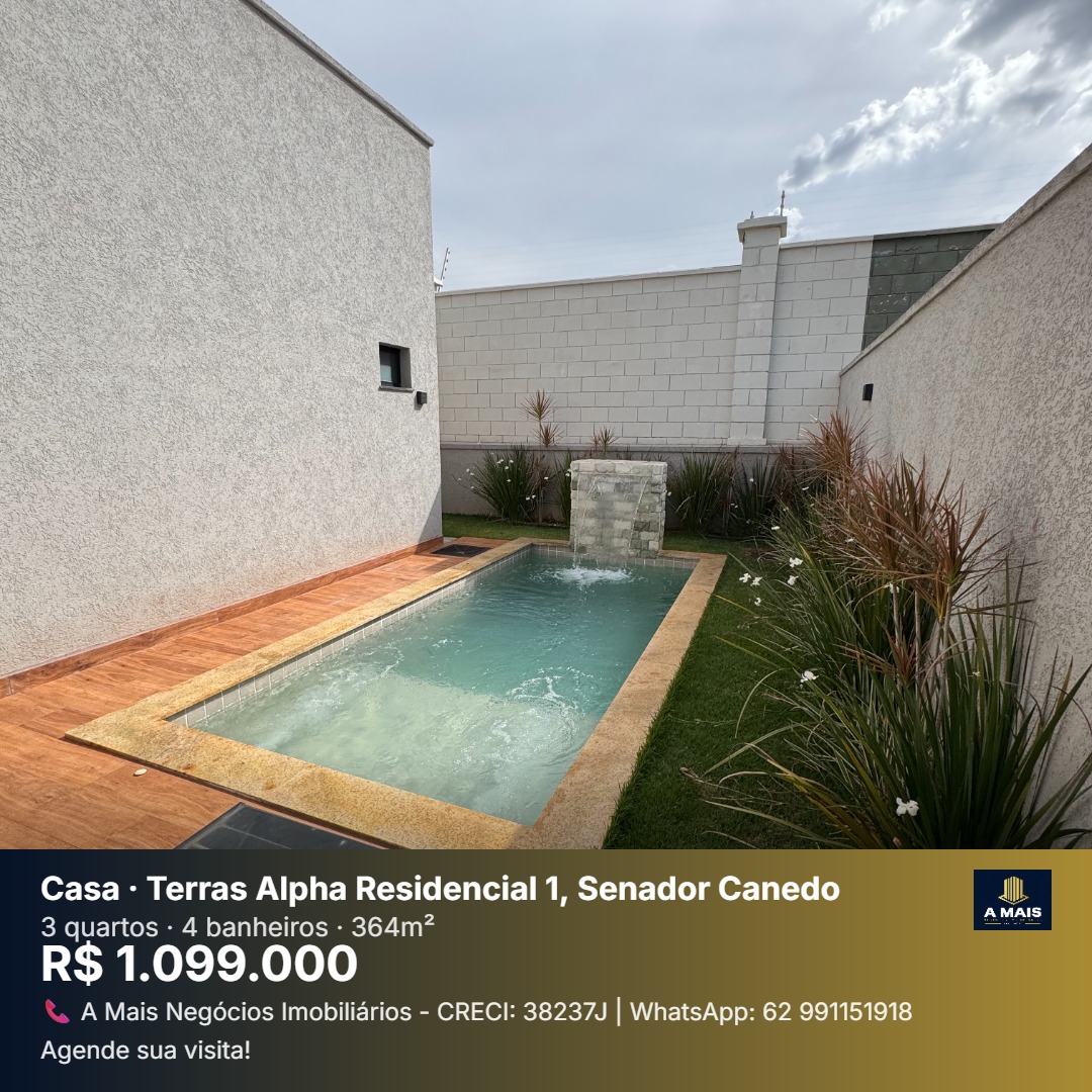 Casa de Alto Padrão à Venda - Terras Alpha Residencial 1 | Senador Canedo - GO — foto