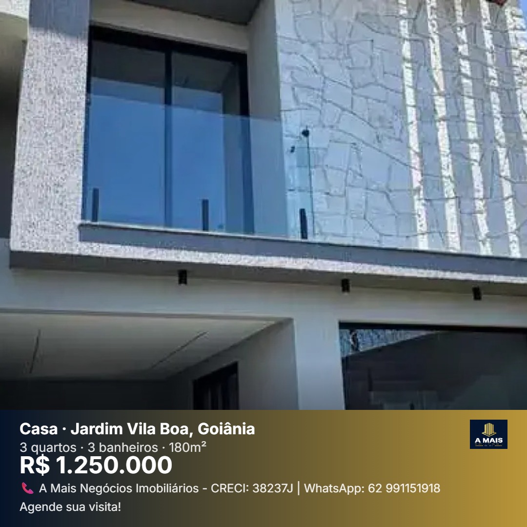 Sobrados de Alto Padrão à Venda no Jardim Vila Boa - Goiânia/GO   Localização privilegiada, ao lado da Av. Olavo Bilac! — foto