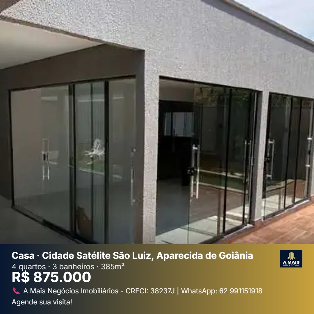 Casa de Alto Padrão à Venda - Cidade Satélite São Luiz, Aparecida de Goiânia/GO — foto