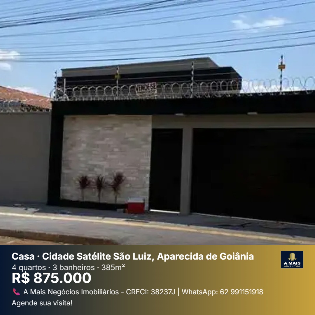 Casa de Alto Padrão à Venda - Cidade Satélite São Luiz, Aparecida de Goiânia/GO — foto