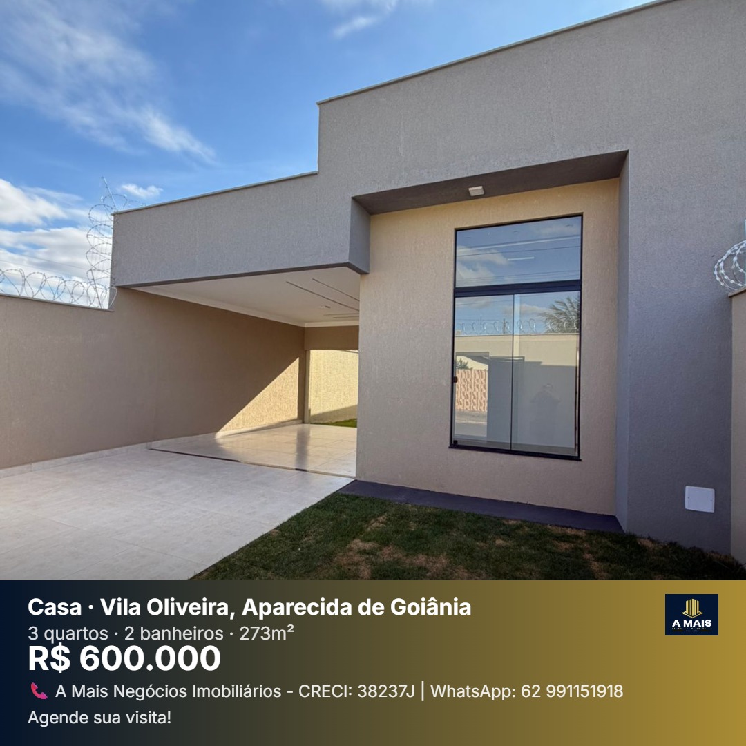 Casa Alto Padrão à Venda - Vila Oliveira | Aparecida de Goiânia - GO — foto