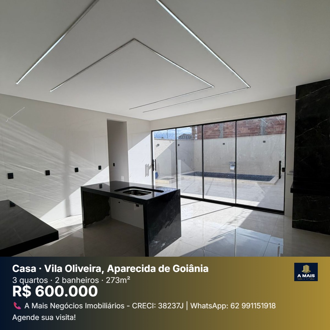 Casa Alto Padrão à Venda - Vila Oliveira | Aparecida de Goiânia - GO — foto