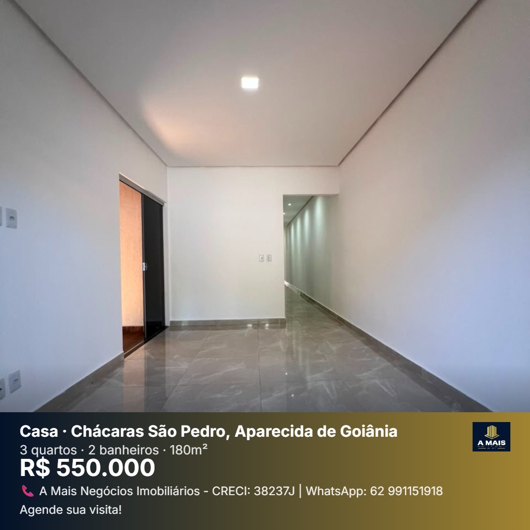 Casa à Venda - Chácara São Pedro | Aparecida de Goiânia - GO — foto