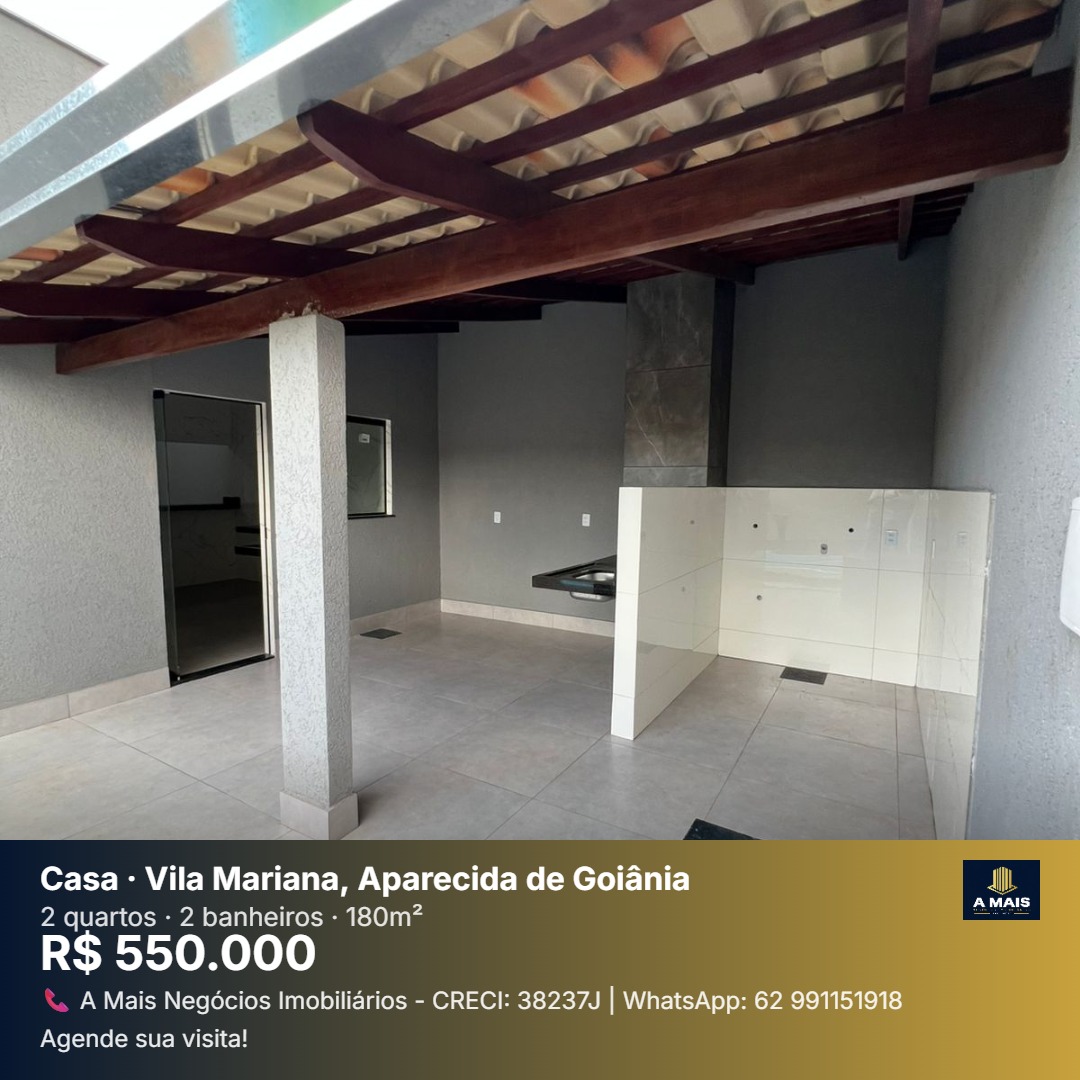 Casa 2 Quartos para Venda na Vila Mariana - Aparecida de Goiânia — foto