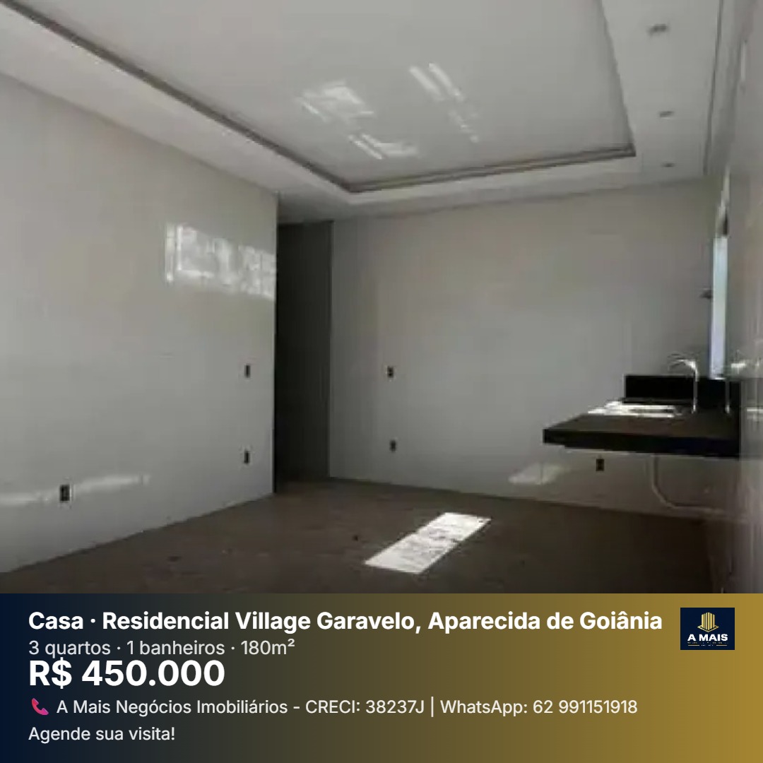Casa 3 Quartos para Venda no Residencial Village Garavelo - Aparecida de Goiânia — foto
