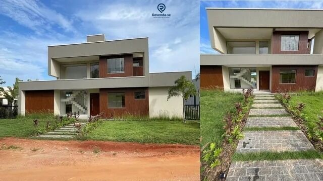 Casa sobrado no condominio aguas da serra- Hidrolandia-GO — foto