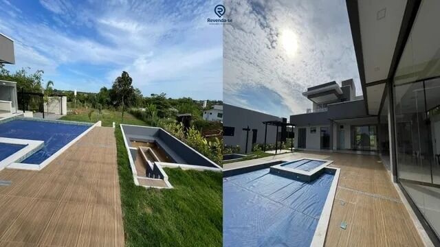 Casa sobrado no condominio aguas da serra- Hidrolandia-GO — foto