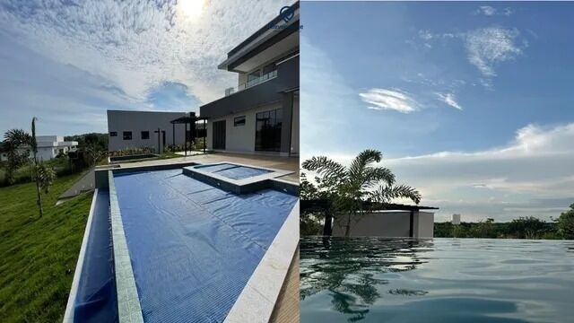 Casa sobrado no condominio aguas da serra- Hidrolandia-GO — foto