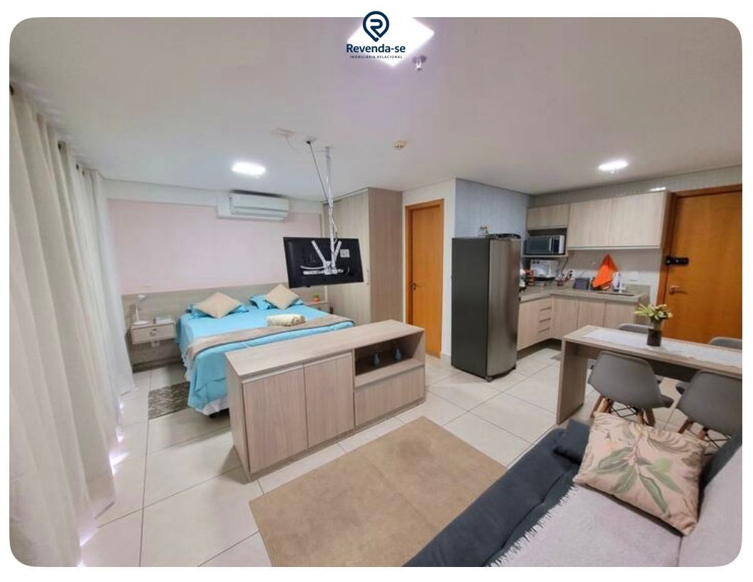 Flat Mobiliado 42m² no Jardim Goiás – Andar Alto c/  linda vista — foto
