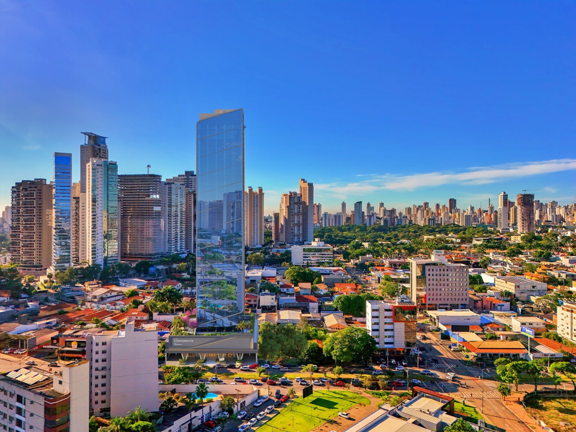 City Corporate by Pininfarina: Meia Laje Corporativa de 487m² na Av. 136, Goiânia - O Investimento Definitivo para sua Marca. — foto