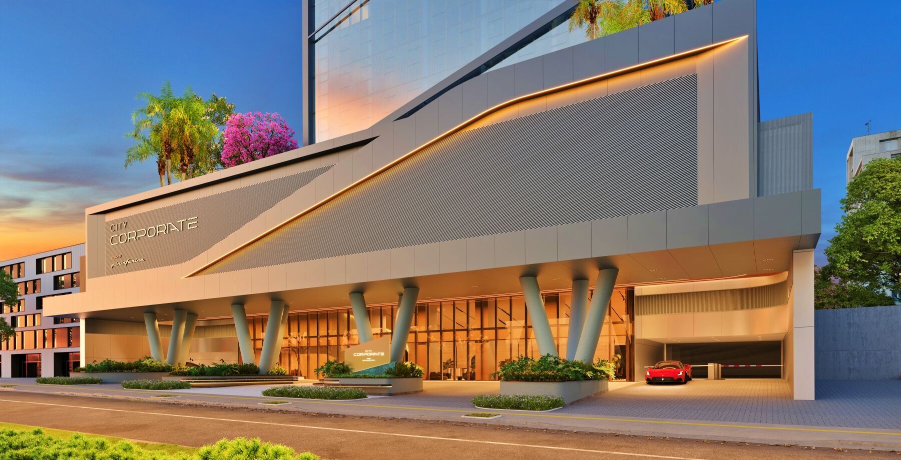 City Corporate by Pininfarina: Meia Laje Corporativa de 487m² na Av. 136, Goiânia - O Investimento Definitivo para sua Marca. — foto