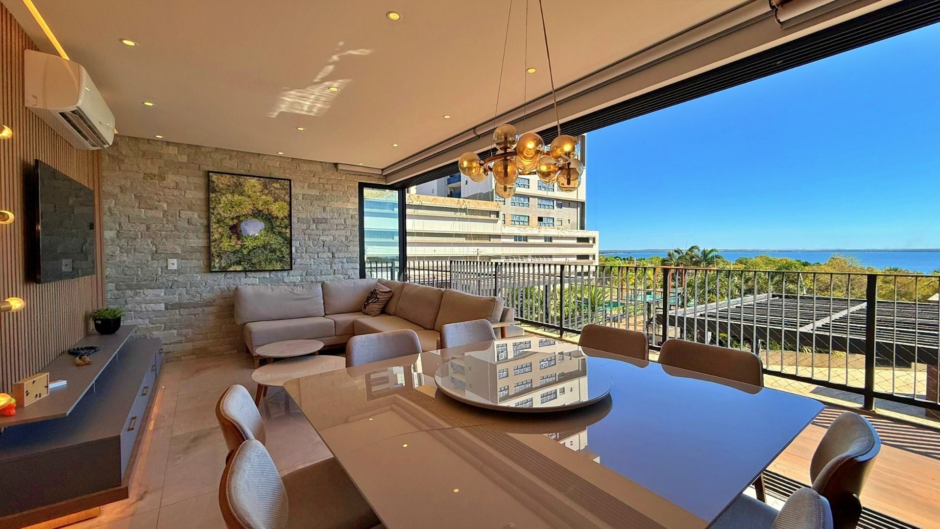 Apartamento 3 Suítes, 123 m² Mobiliado na Orla da Graciosa - Terraço Urban — foto