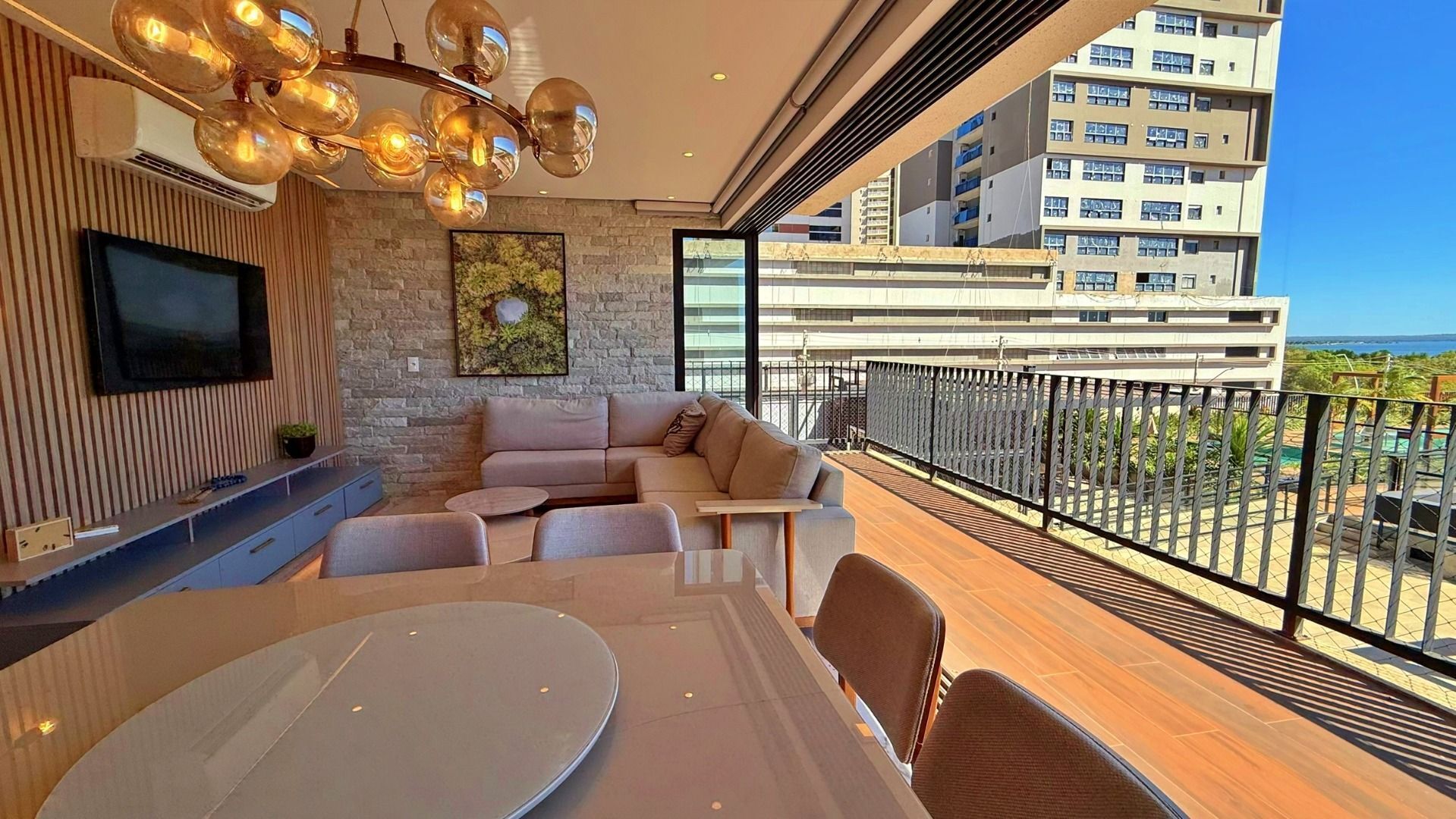 Apartamento 3 Suítes, 123 m² Mobiliado na Orla da Graciosa - Terraço Urban — foto