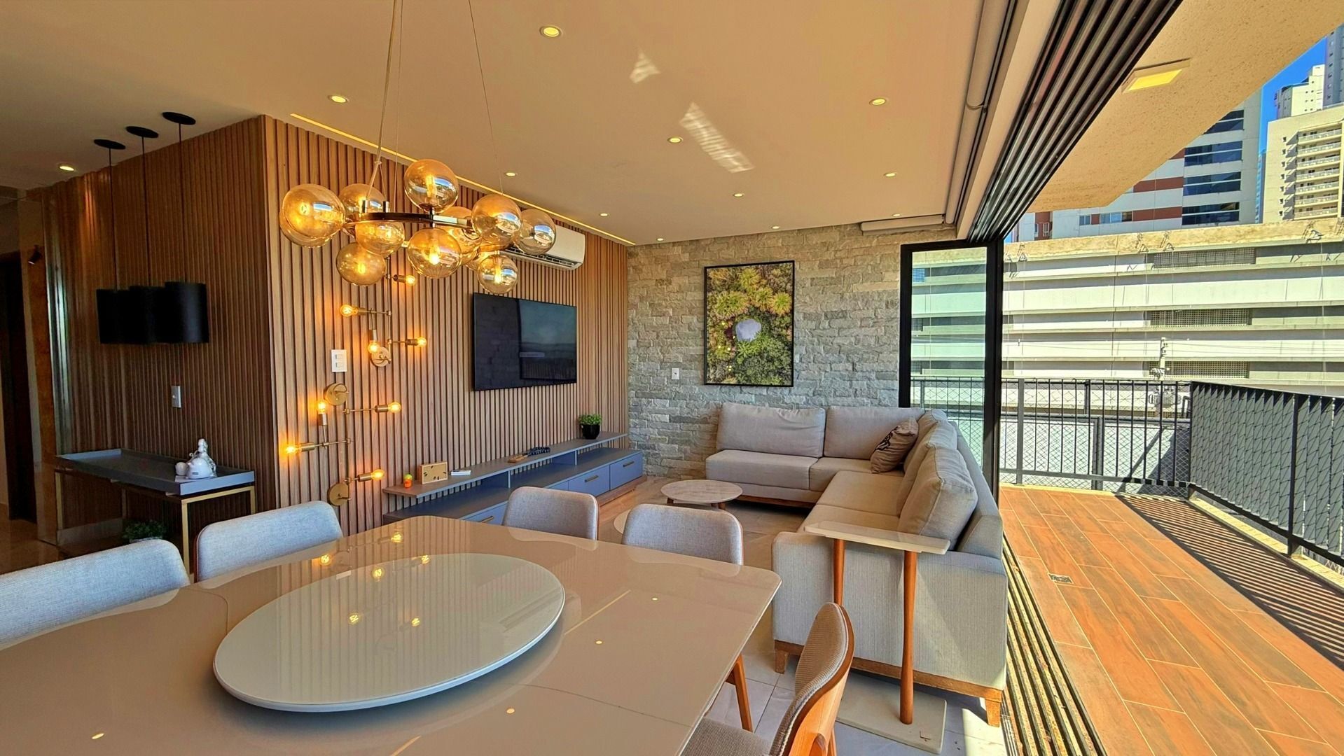 Apartamento 3 Suítes, 123 m² Mobiliado na Orla da Graciosa - Terraço Urban — foto