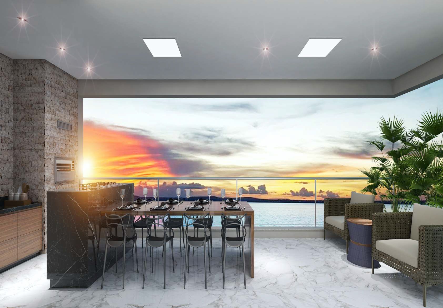 Apartamento 3 Suítes, 177 m² à Venda na Orla da Graciosa - Infinity Lake Residence — foto