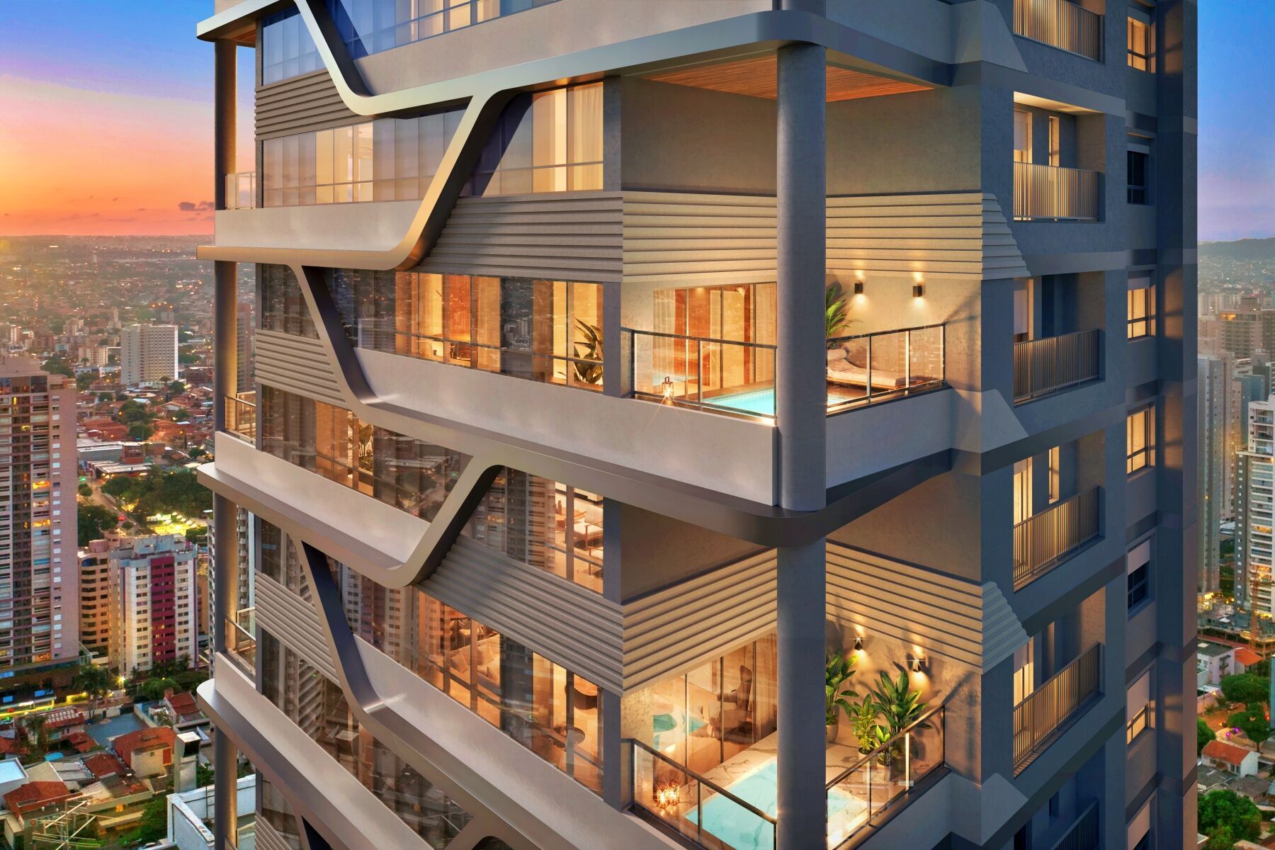 City 23 Pininfarina: Mansão Suspensa de 545m² em Goiânia | Seu Apartamento de Luxo Inigualável — foto