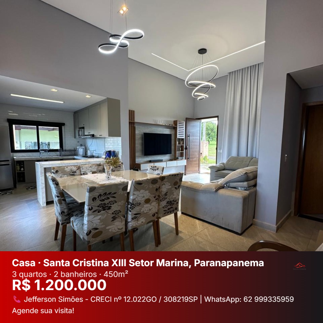 Casa à Venda - Riviera de Santa Cristina XIII | Setor Marina | Paranapanema - SP — foto