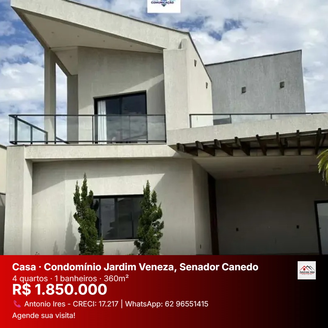 Casa à venda no bairro Residencial Condomínio Jardim Veneza em Senador Canedo/GO — foto