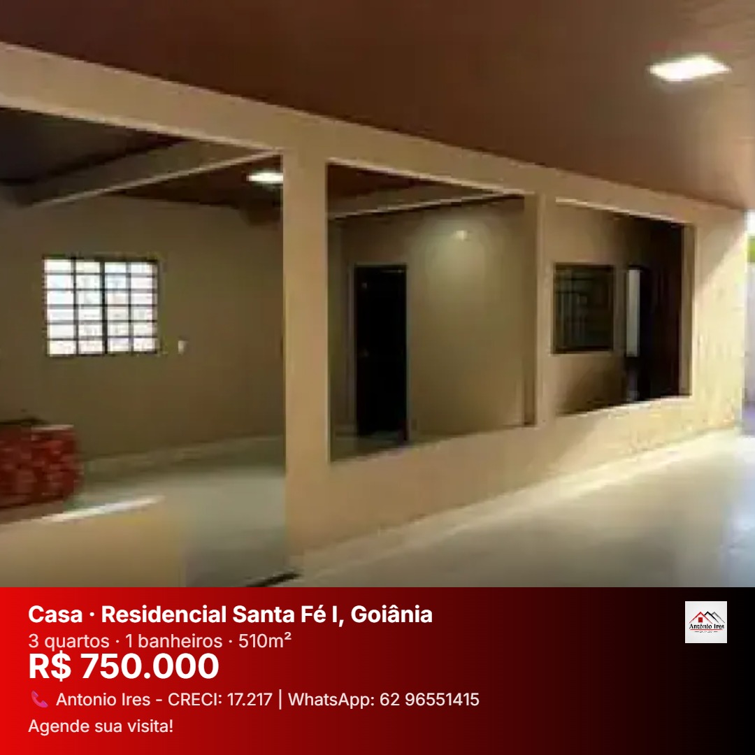 Casa à venda no bairro Residencial Santa Fé I em Goiânia/GO — foto