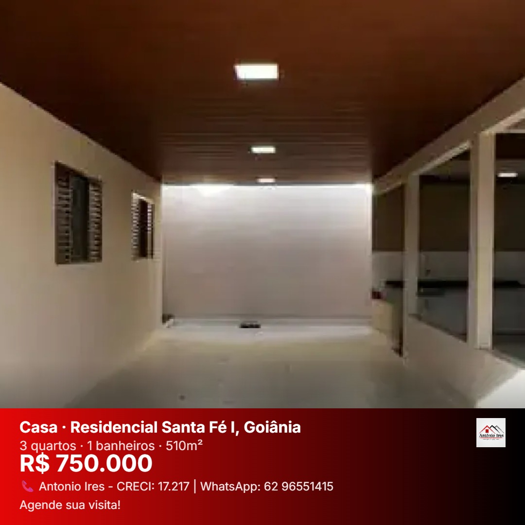 Casa à venda no bairro Residencial Santa Fé I em Goiânia/GO — foto