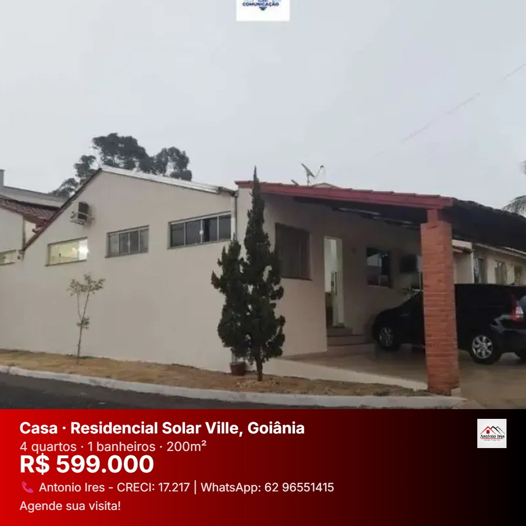 Casa Térrea 4 Quartos para Venda em Condomínio Fechado - Região Noroeste de Goiânia — foto