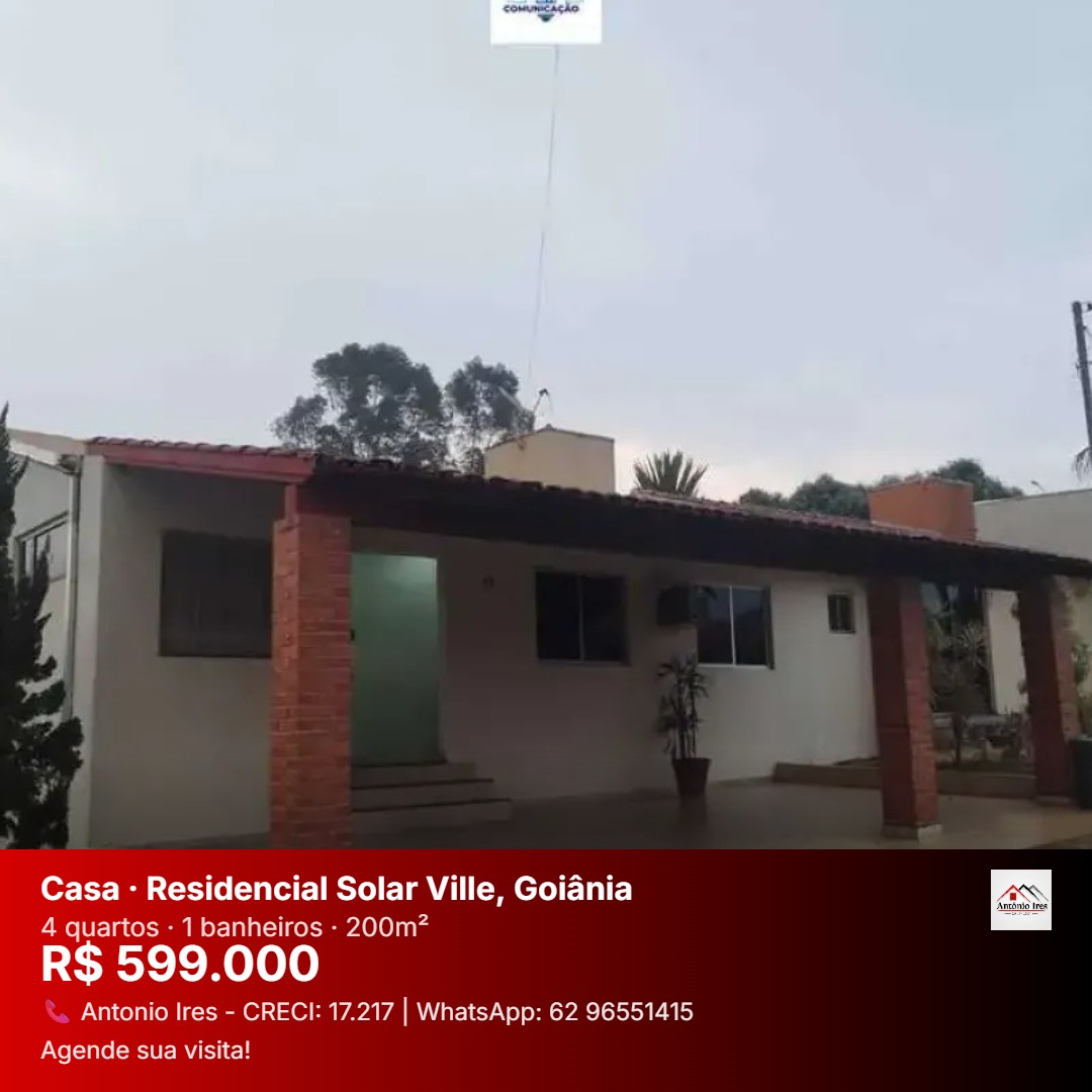 Casa Térrea 4 Quartos para Venda em Condomínio Fechado - Região Noroeste de Goiânia — foto