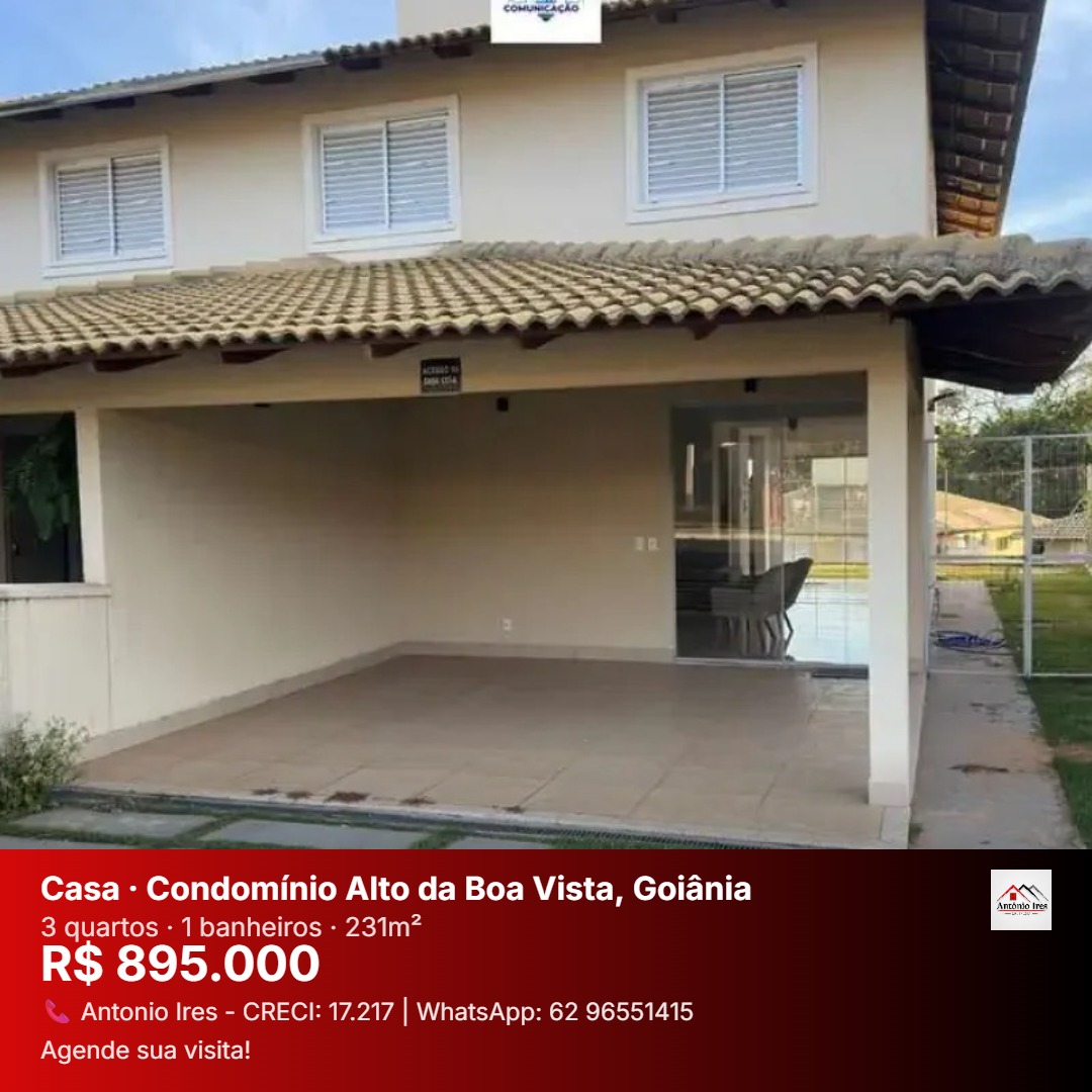Sobrado à venda no bairro Condomínio Alto da Boa Vista - Goiânia/GO — foto