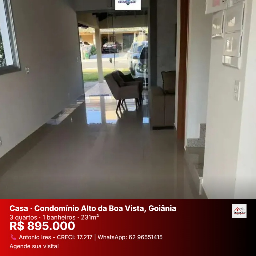 Sobrado à venda no bairro Condomínio Alto da Boa Vista - Goiânia/GO — foto