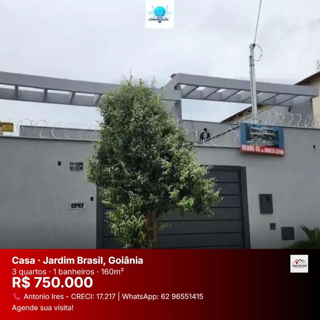 Casa à venda no bairro Jardim Brasil em Goiânia/GO — foto
