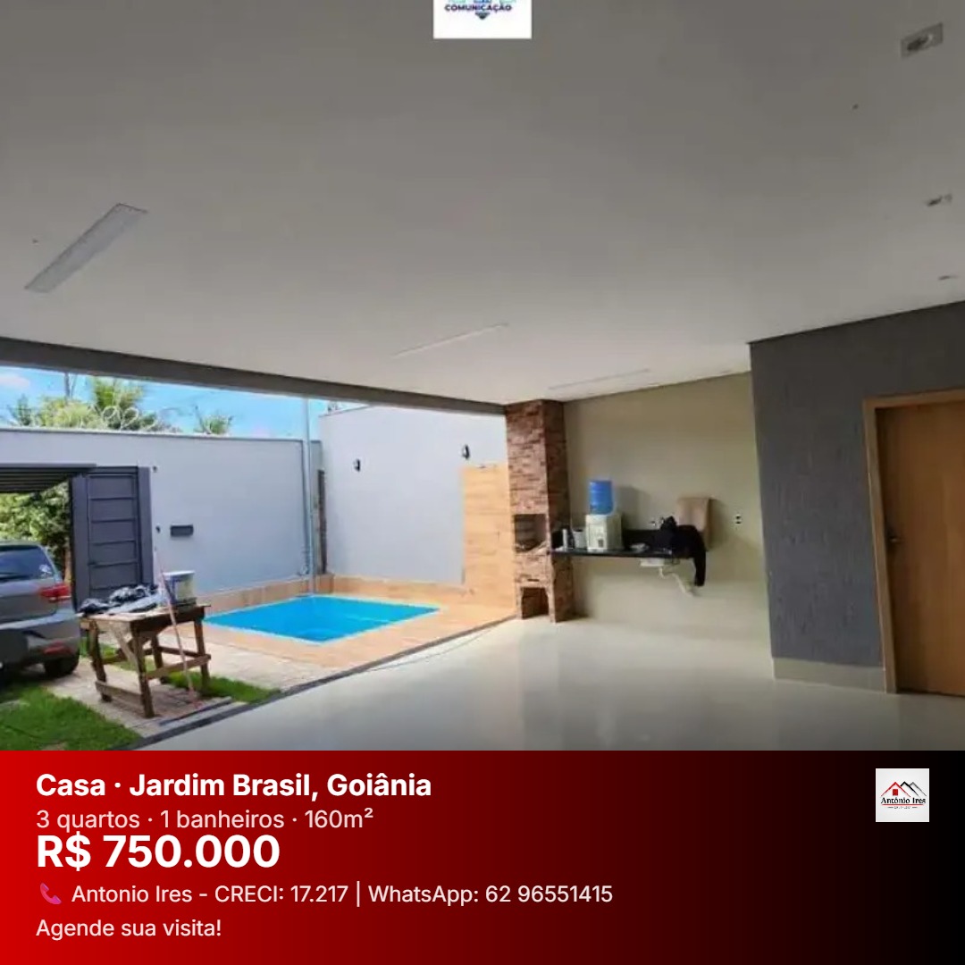 Casa à venda no bairro Jardim Brasil em Goiânia/GO — foto