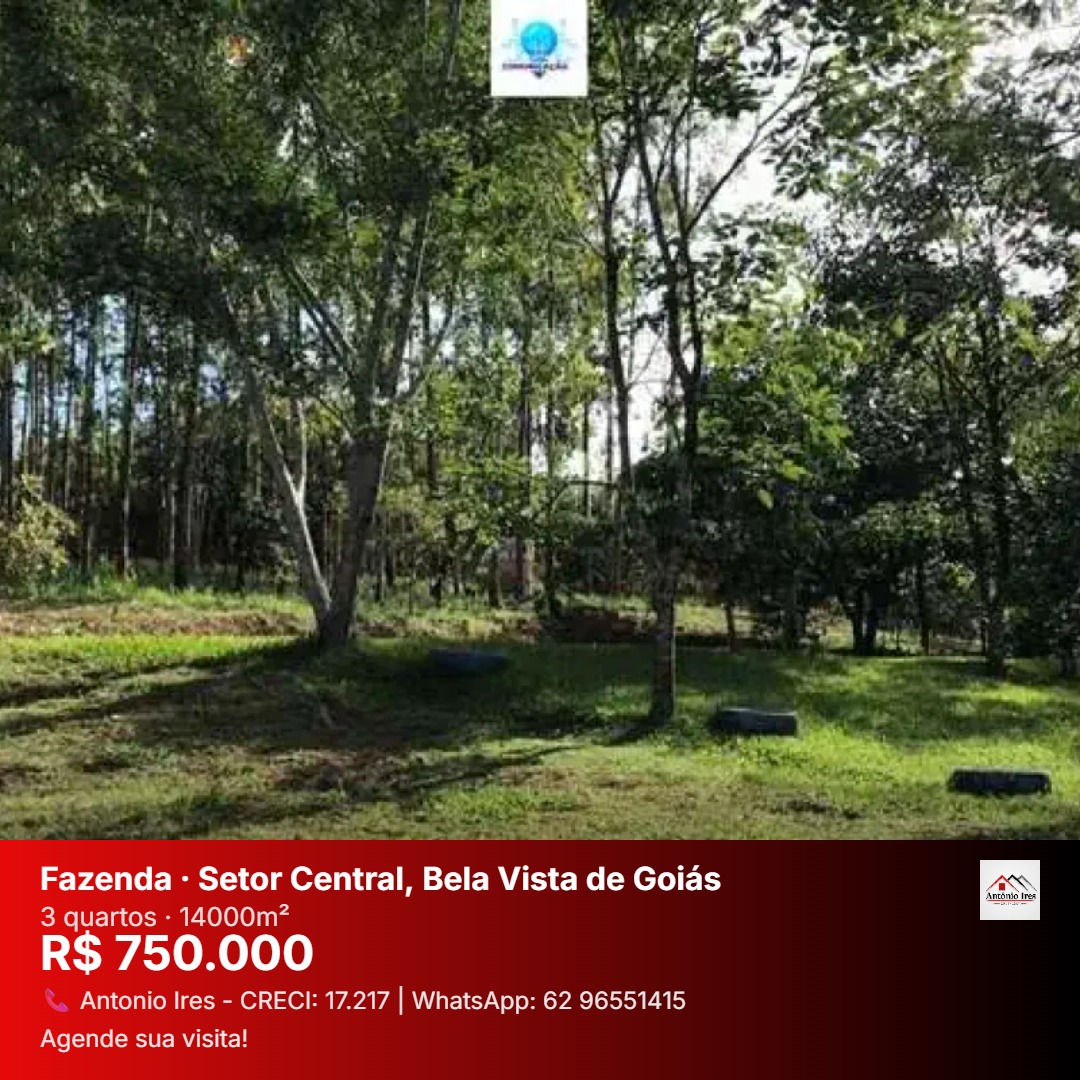 Chácara à venda no bairro Setor Central - Bela Vista de Goiás/GO — foto
