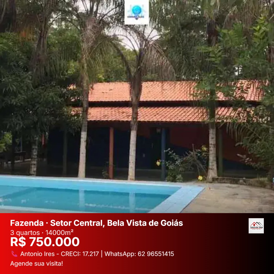 Chácara à venda no bairro Setor Central - Bela Vista de Goiás/GO — foto