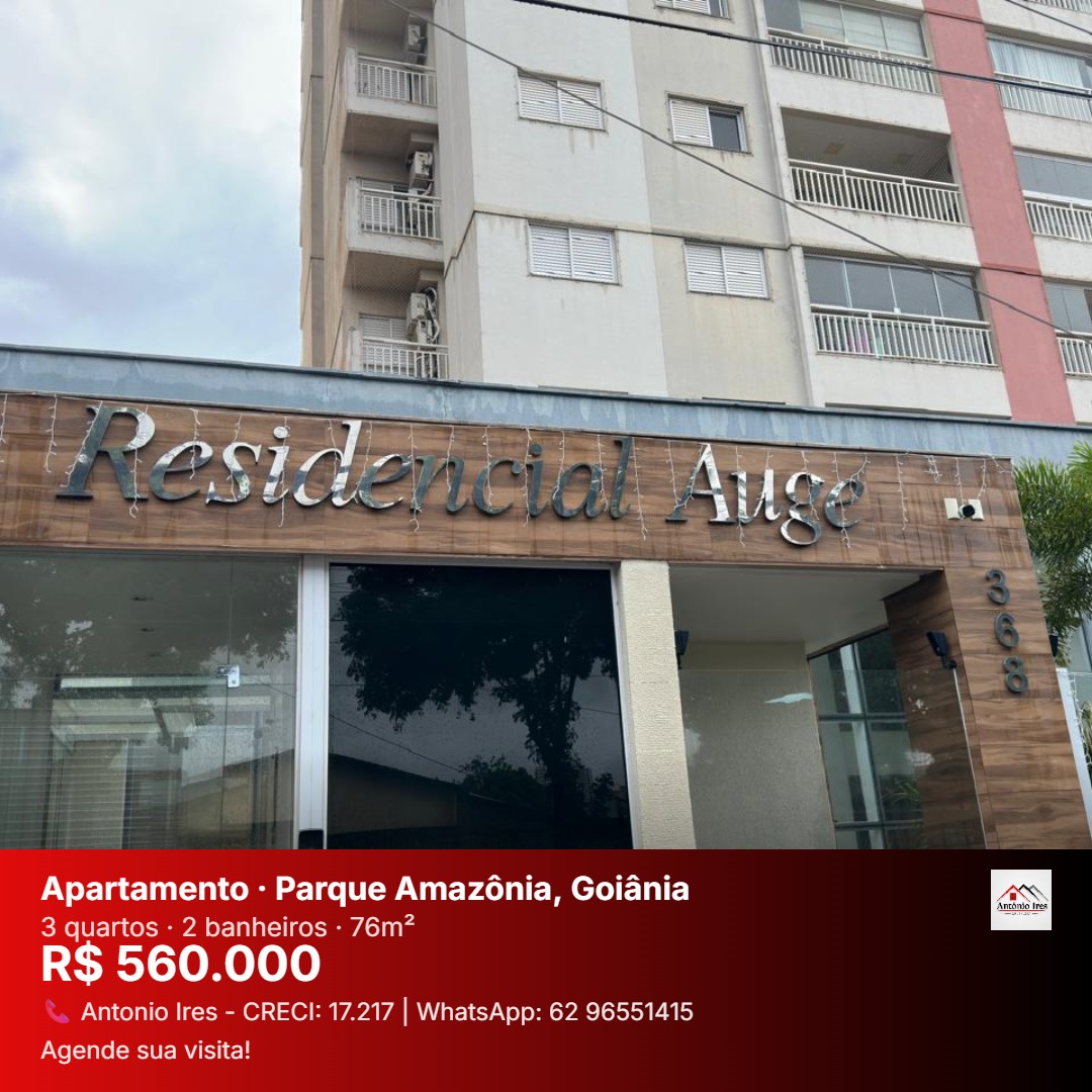 Apartamento à Venda – Residencial Auge | Parque Amazônia | Goiânia - GO — foto