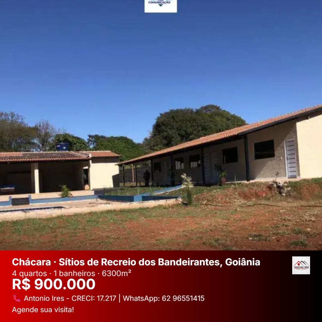 Chácara à venda no bairro Sítios de Recreio dos Bandeirantes em Goiânia/GO — foto
