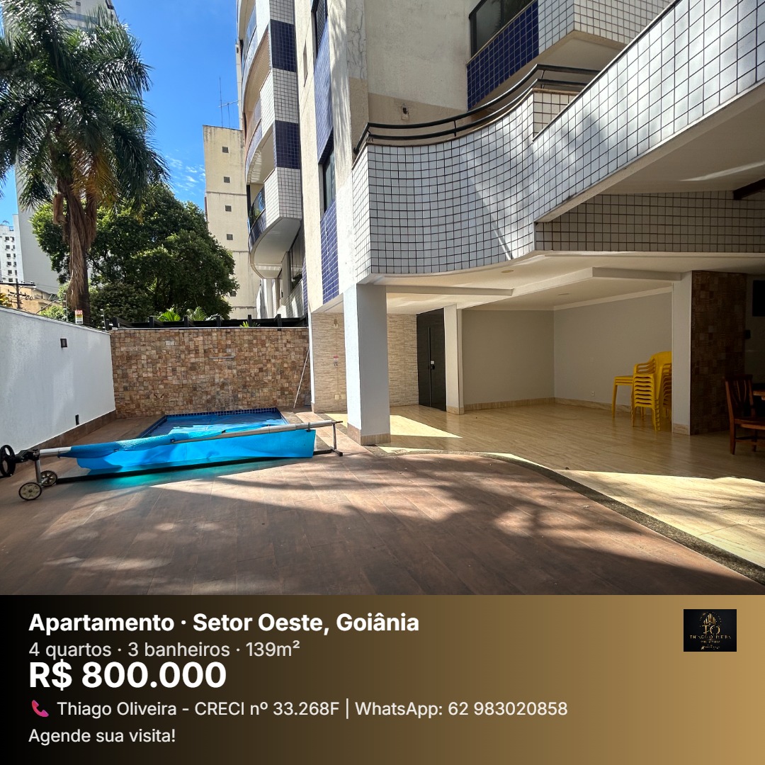 Apartamento à Venda - Residencial Cabrália | Setor Oeste, Goiânia - GO — foto