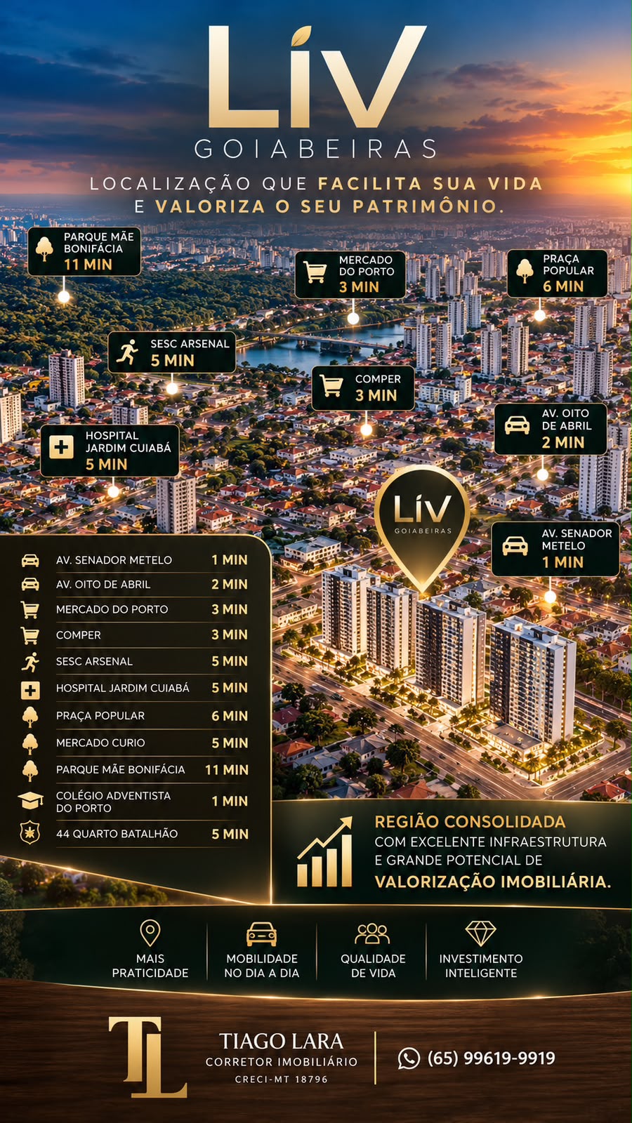 Apartamento à Venda – LIVE Goiabeiras | Cuiabá/MT — foto