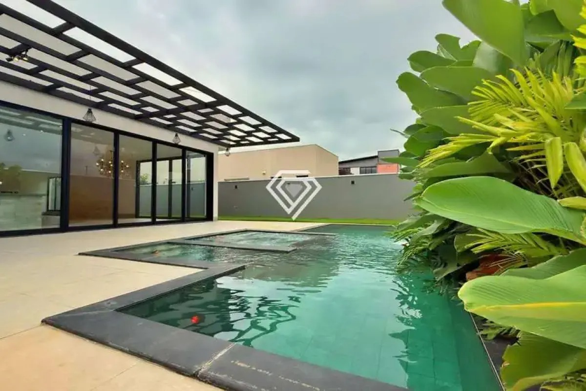 Casa 3 Suítes + Escritório, 238 m² c/ Lazer à Venda no Condomínio Caribe — foto
