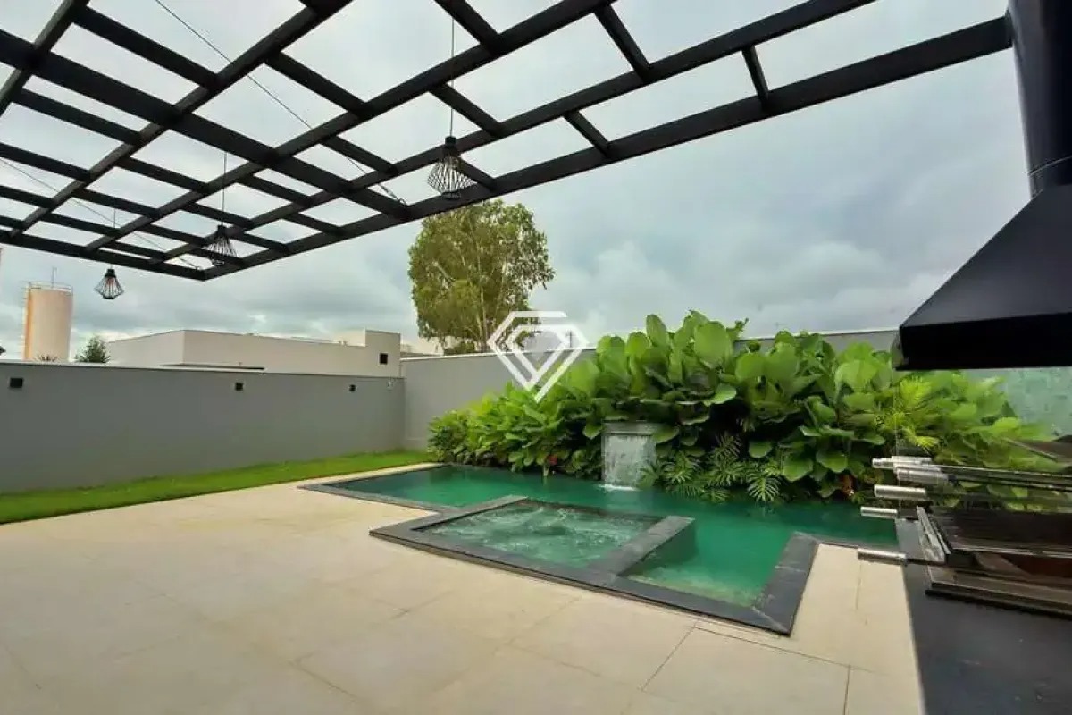 Casa 3 Suítes + Escritório, 238 m² c/ Lazer à Venda no Condomínio Caribe — foto