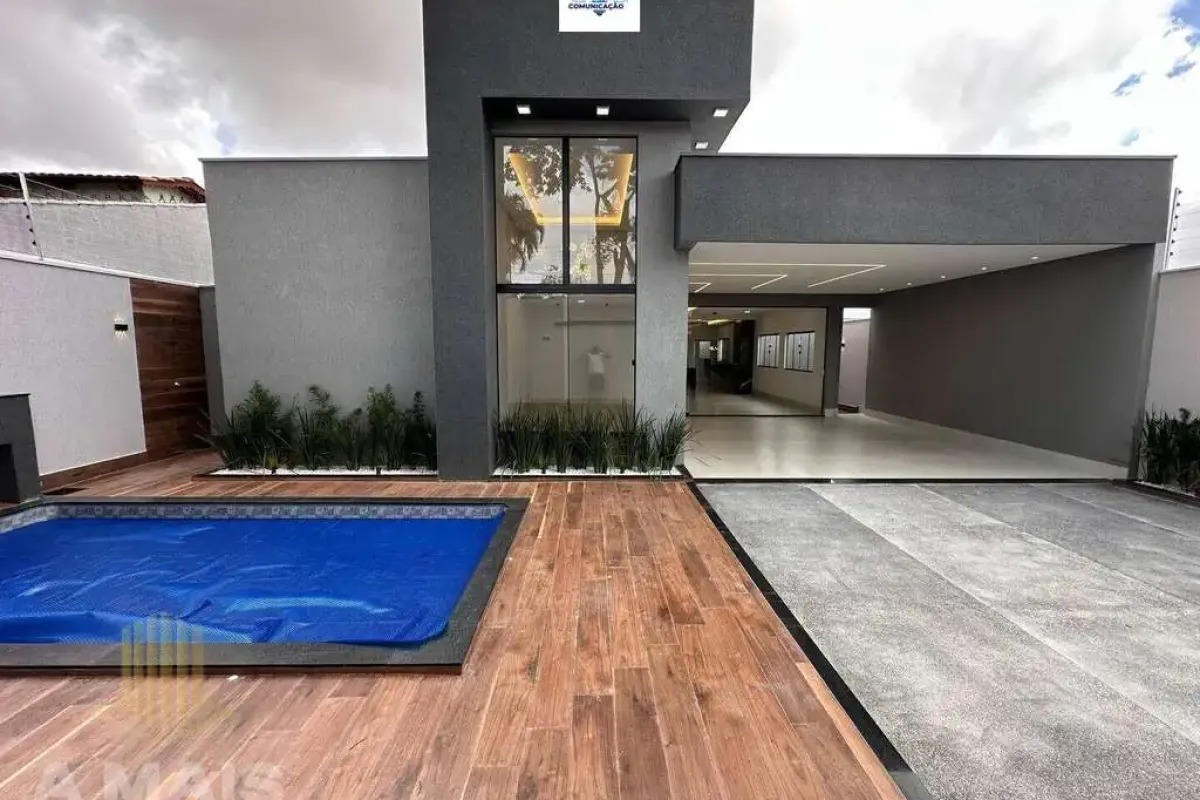 Mansão no Jardim Vila Boa - 4 Suítes, Piscina e Varanda Gourmet - Goiânia/GO — foto
