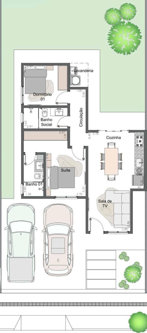 Casa à Venda com 2 Quartos – Residencial Cidade Jardim I | Dourados/MS — foto