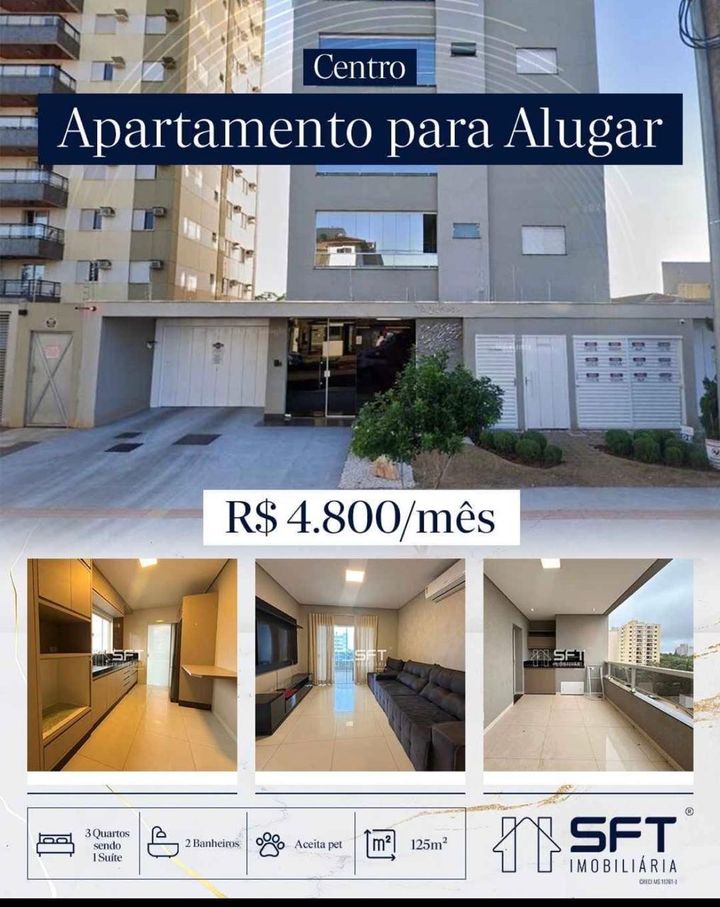 Apartamento Mobiliado para Locação com 3 Quartos – Edifício Heiwa | Dourados/MS — foto