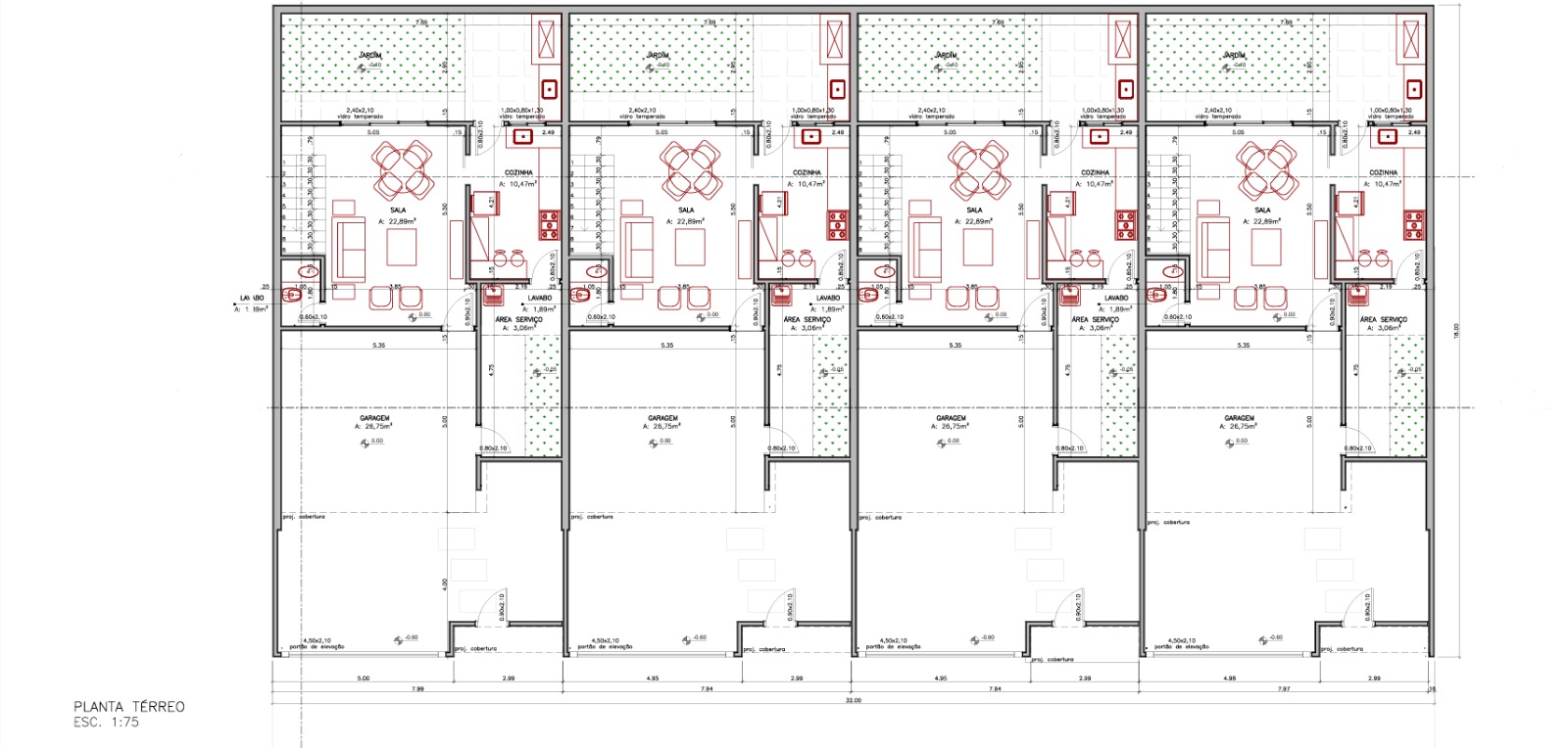 Sobrados à Venda – Residencial Maria Rita | Alto das Paineiras, Dourados - MS — foto